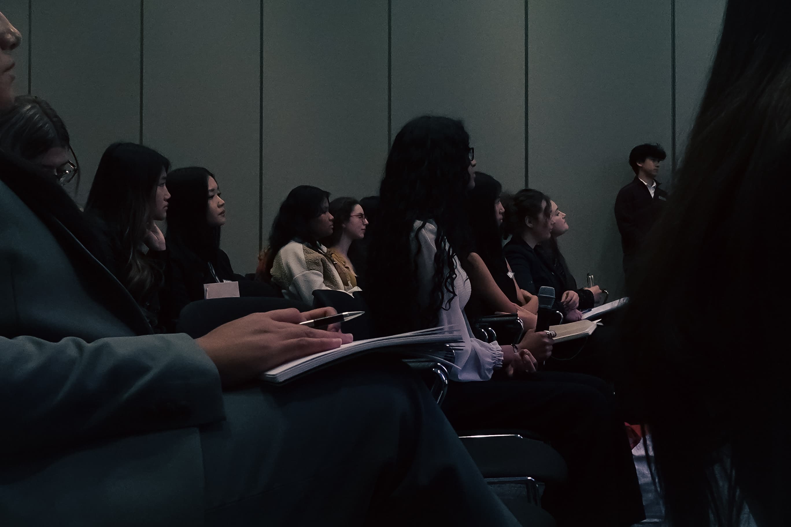TYSIC attendees taking notes