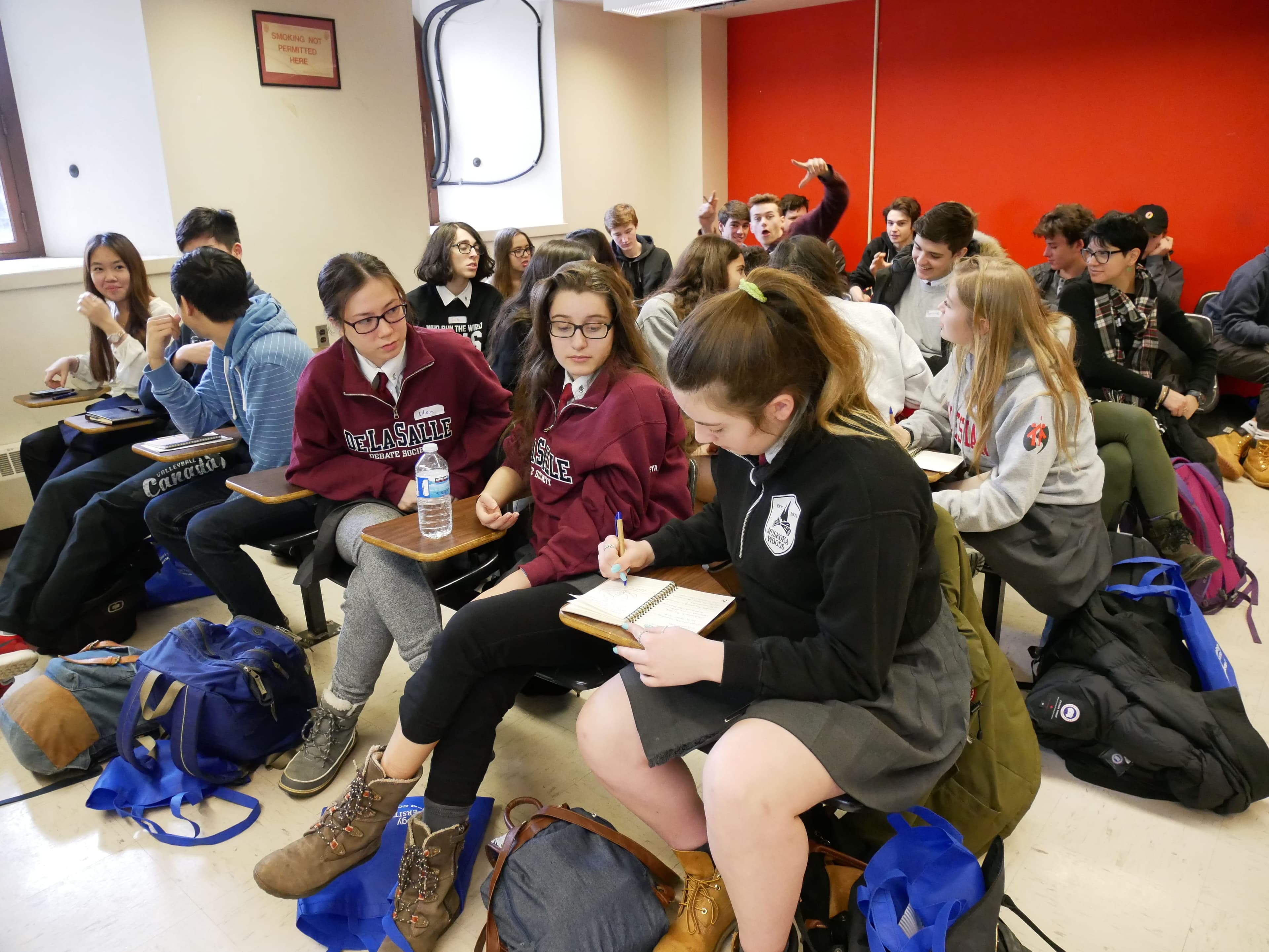 Students seated during a TYSIC talk