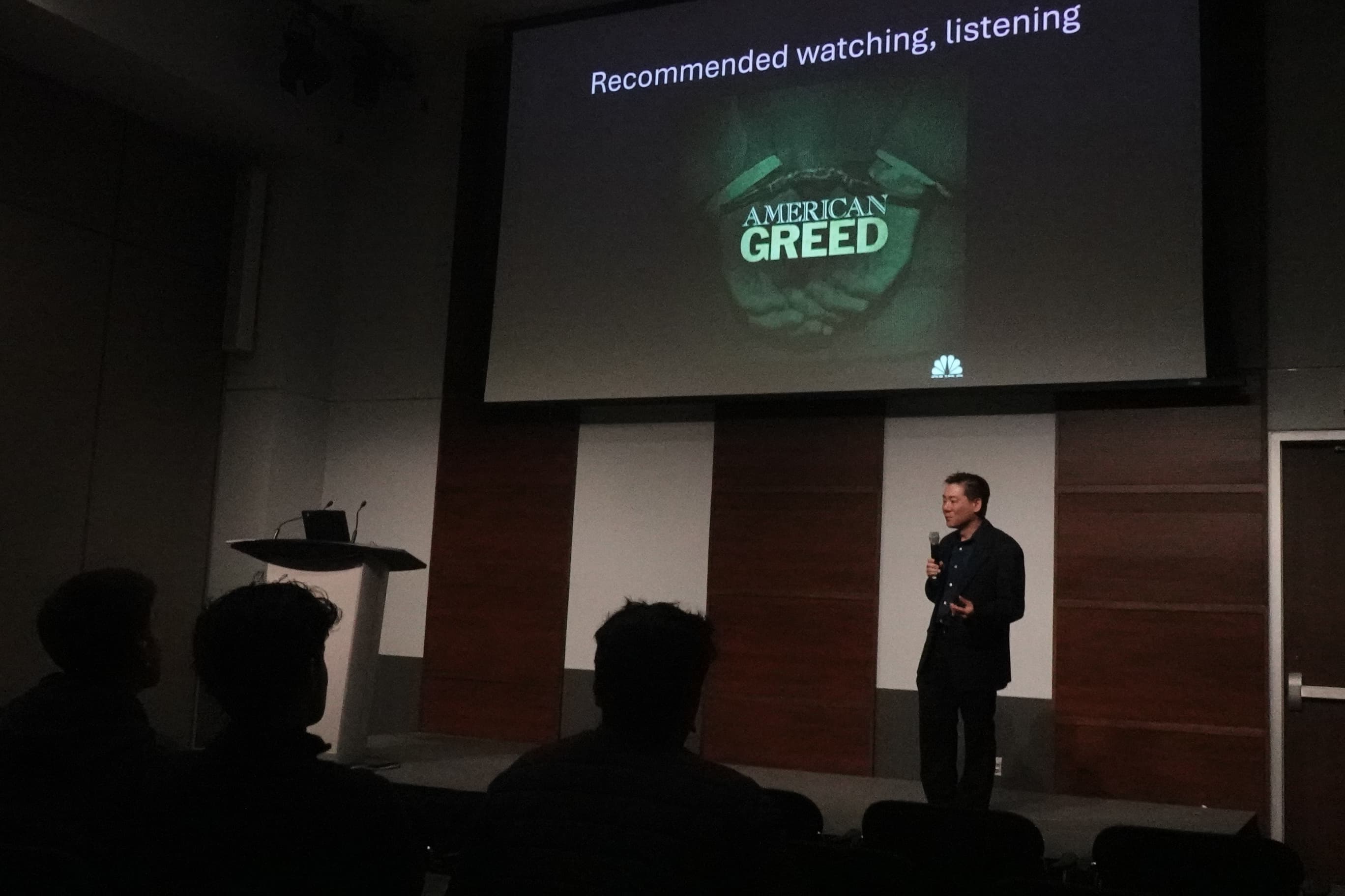 A speaker presenting at TYSIC